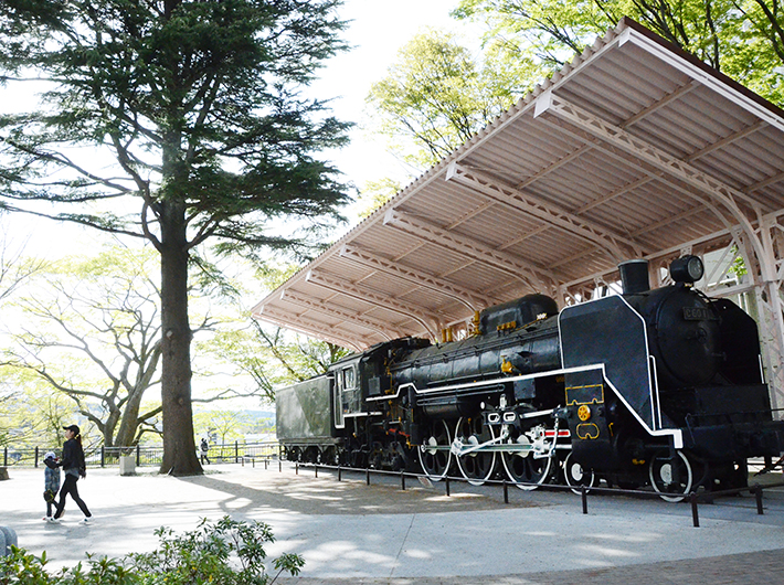 蒸気機関車のある「西公園SL広場」