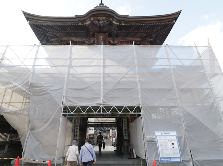 大きな門前町！ br現在なんと修繕工事中……残念。